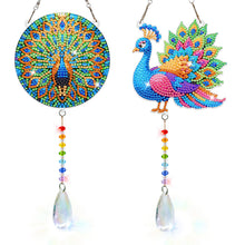 Load image into Gallery viewer, 2Pcs/Set Flower Wreath Rabbit-SunCatcher Window Hanging Diamond Wind Chimes