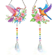 Load image into Gallery viewer, 2Pcs/Set Bow-Shaped Easter Egg-SunCatcher Window Hanging Diamond Wind Chimes