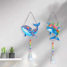 Load image into Gallery viewer, 2Pcs/Set Bow-Shaped Easter Egg-SunCatcher Window Hanging Diamond Wind Chimes