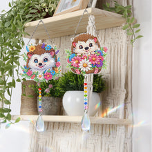 Load image into Gallery viewer, 2Pcs/Set Bow-Shaped Easter Egg-SunCatcher Window Hanging Diamond Wind Chimes