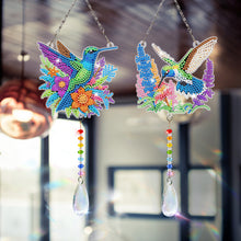 Load image into Gallery viewer, 2Pcs/Set Bow-Shaped Easter Egg-SunCatcher Window Hanging Diamond Wind Chimes