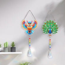 Load image into Gallery viewer, 2Pcs/Set Bow-Shaped Easter Egg-SunCatcher Window Hanging Diamond Wind Chimes