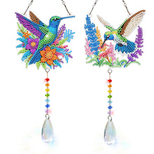 Load image into Gallery viewer, 2Pcs/Set Bow-Shaped Easter Egg-SunCatcher Window Hanging Diamond Wind Chimes