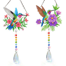 Load image into Gallery viewer, 2Pcs/Set Bow-Shaped Easter Egg-SunCatcher Window Hanging Diamond Wind Chimes