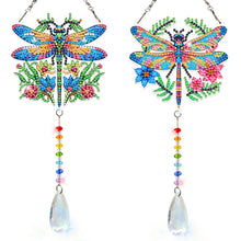 Load image into Gallery viewer, 2Pcs/Set Bow-Shaped Easter Egg-SunCatcher Window Hanging Diamond Wind Chimes
