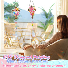 Load image into Gallery viewer, 2Pcs/Set Cross-SunCatcher Window Hanging Diamond Wind Chimes