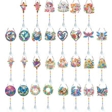 Load image into Gallery viewer, 2Pcs/Set Cross-SunCatcher Window Hanging Diamond Wind Chimes