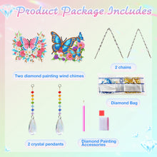 Load image into Gallery viewer, 2Pcs/Set Cross-SunCatcher Window Hanging Diamond Wind Chimes