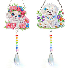 Load image into Gallery viewer, 2Pcs/Set Cross-SunCatcher Window Hanging Diamond Wind Chimes