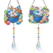 Load image into Gallery viewer, 2Pcs/Set Cross-SunCatcher Window Hanging Diamond Wind Chimes