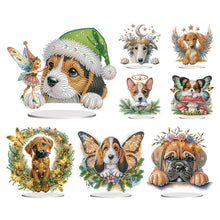 Load image into Gallery viewer, Dog-Single Side Drill-Diamond Desktop Ornament