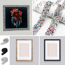 Load image into Gallery viewer, 1M Crystal Diamond Sticker Strip Self Adhesive Ribbon DIY Frame