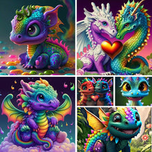 Load image into Gallery viewer, Dragon-Full Round Diamond Painting-30x30cm