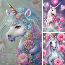 Load image into Gallery viewer, Unicorn-Full Round Diamond Painting-30x40cm