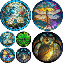 Load image into Gallery viewer, Stained Glass Animal-Full Round Diamond Painting-30x30cm