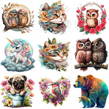 Load image into Gallery viewer, Flower Animal-Full Round Diamond Painting-30x30cm