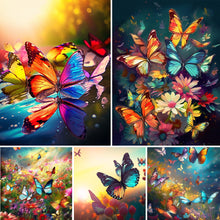 Load image into Gallery viewer, Butterfly-Full Round Diamond Painting-30x40cm