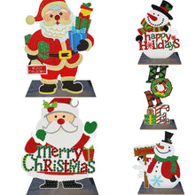 Load image into Gallery viewer, Christmas-Single Side Drill-Wooden Diamond Desktop Ornament