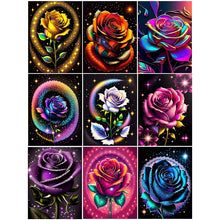Load image into Gallery viewer, Rose-Full Round Diamond Painting-30x40cm