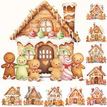Load image into Gallery viewer, Christmas Cookie House-Full Round Diamond Painting-30x30cm