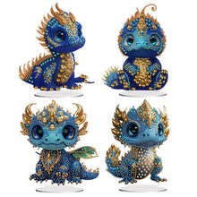 Load image into Gallery viewer, Dragon-Single Side Drill-Wooden Diamond Desktop Ornament