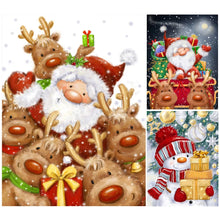 Load image into Gallery viewer, Christmas-Full Round Diamond Painting-30x40cm