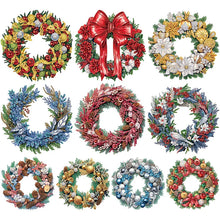 Load image into Gallery viewer, Christmas Wreath-Partial Special Diamond Painting-30x30cm