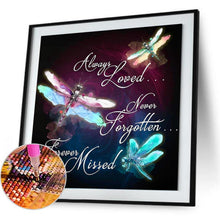 Load image into Gallery viewer, Dragonfly-Full Round Diamond Painting-30x30cm