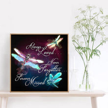Load image into Gallery viewer, Dragonfly-Full Round Diamond Painting-30x30cm
