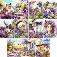 Load image into Gallery viewer, Lavender-Full Round Diamond Painting-30x40cm
