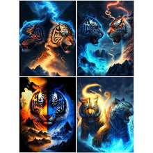 Load image into Gallery viewer, Tiger-Full Round Diamond Painting-30x40cm