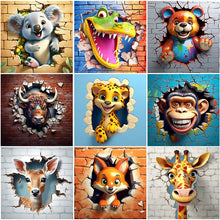 Load image into Gallery viewer, Animal-Full Round Diamond Painting-30x30cm