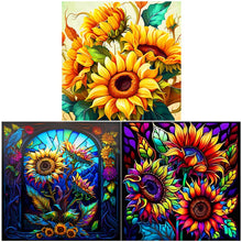 Load image into Gallery viewer, Flower-Full Round Diamond Painting-30x30cm