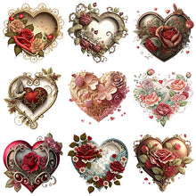 Load image into Gallery viewer, Love Rose-Full Round Diamond Painting-30x30cm