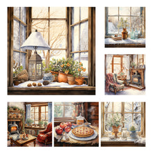 Load image into Gallery viewer, Winter Room-Full Round Diamond Painting-30x30cm
