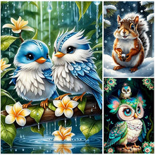 Load image into Gallery viewer, Bird-Full Round Diamond Painting-40x60cm-Large Size