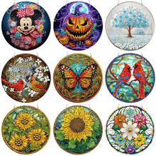 Load image into Gallery viewer, Flower-Double Sided Diamond Pendant