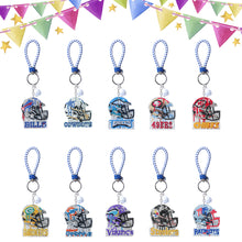 Load image into Gallery viewer, NFL-Double Side Drill-Diamond Keychain