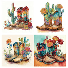 Load image into Gallery viewer, Retro Boots-Partial Special Diamond Painting-30x30cm