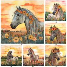 Load image into Gallery viewer, Field Horse-Full Round Diamond Painting-30x30cm