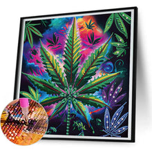 Load image into Gallery viewer, Marijuana Leaf-Partial Special Diamond Painting-30x30cm