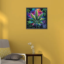 Load image into Gallery viewer, Marijuana Leaf-Partial Special Diamond Painting-30x30cm
