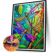 Load image into Gallery viewer, Dragonfly-Full Round Diamond Painting-30x40cm