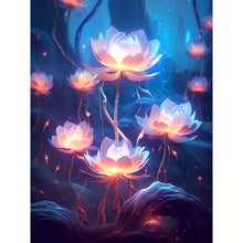 Load image into Gallery viewer, Flower-Full Round Diamond Painting-30x40cm