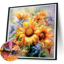 Load image into Gallery viewer, Sunflower-Full Round Diamond Painting-30x30cm