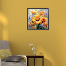 Load image into Gallery viewer, Sunflower-Full Round Diamond Painting-30x30cm