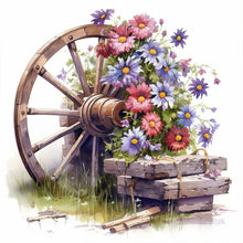 Load image into Gallery viewer, Flower Wheel-Full Round Diamond Painting-30x30cm
