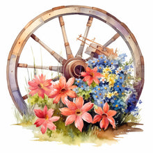 Load image into Gallery viewer, Flower Wheel-Full Round Diamond Painting-30x30cm