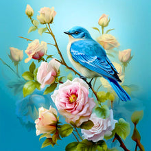 Load image into Gallery viewer, Flowers And Birds-Full Round Diamond Painting-40x40cm