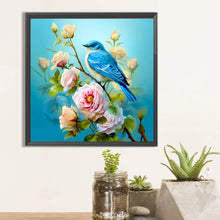 Load image into Gallery viewer, Flowers And Birds-Full Round Diamond Painting-40x40cm